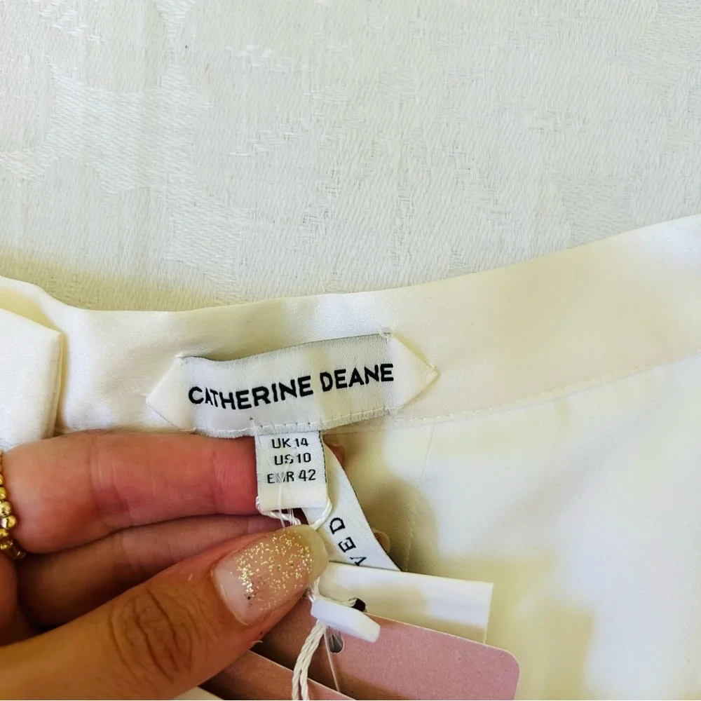 NWT BHLDN Catherine Deane Delia Silk Chiffon Skirt 10 - Picture 7 of 11